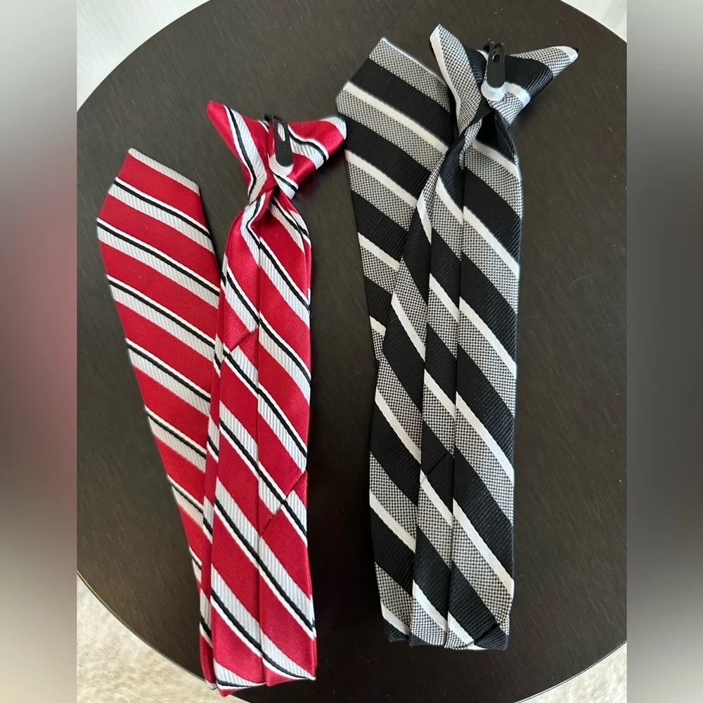 2 Boys Clip-on Ties - Formal ties